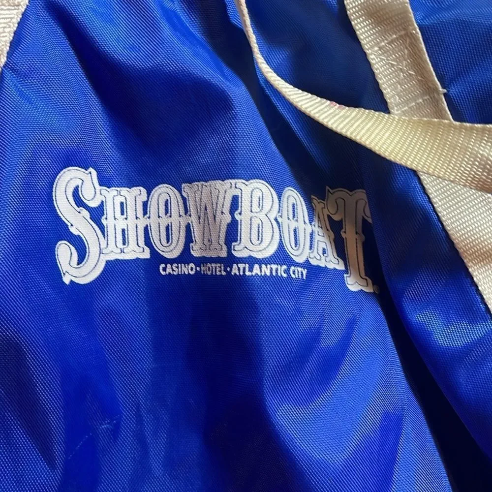 Vintage showboat casino, hotel Atlantic City duffel bag
